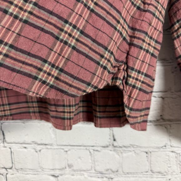 Faherty Olli Top In Red Mountain View Plaid Womens Size Large L Preppy Casual - Picture 9 of 14
